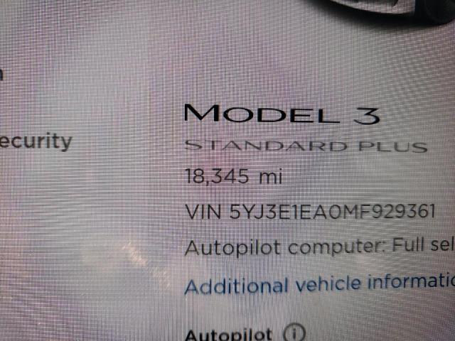 Photo 7 VIN: 5YJ3E1EA0MF929361 - TESLA MODEL 3 