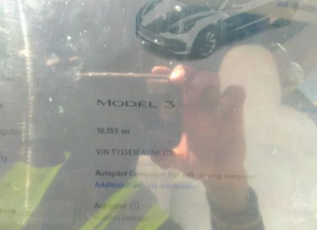 Photo 6 VIN: 5YJ3E1EA0NF312169 - TESLA MODEL 3 