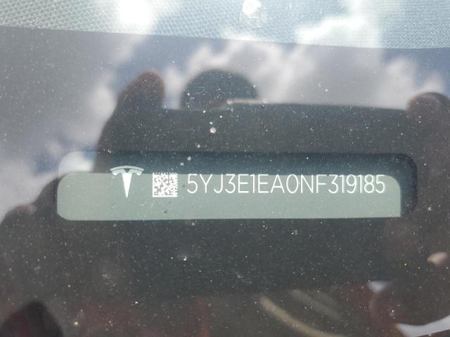 Photo 11 VIN: 5YJ3E1EA0NF319185 - TESLA MODEL 3 