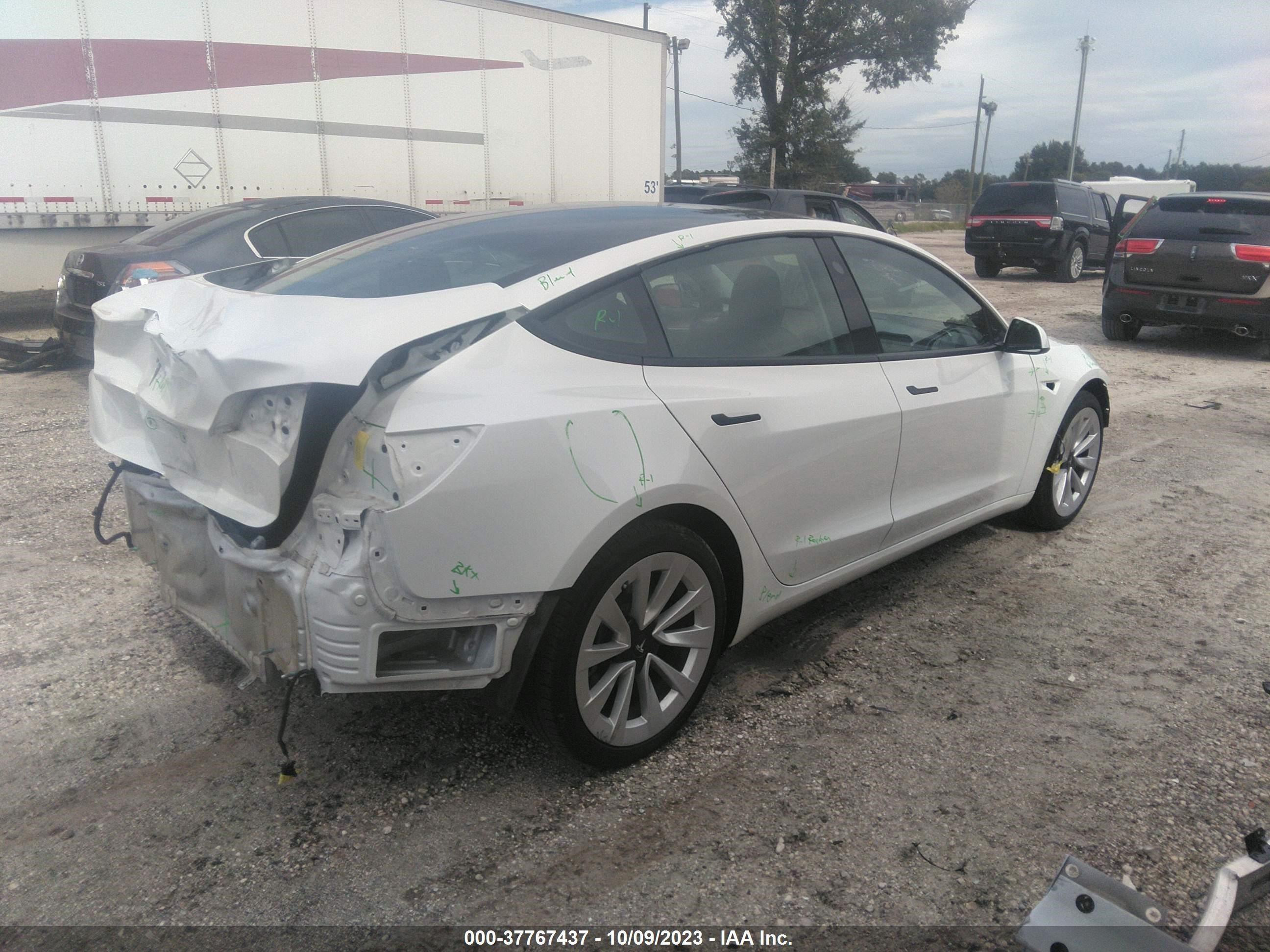 Photo 3 VIN: 5YJ3E1EA0NF349271 - TESLA MODEL 3 