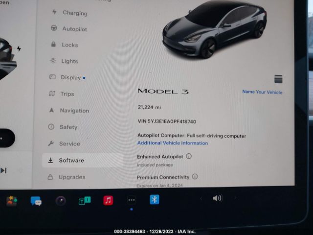 Photo 6 VIN: 5YJ3E1EA0PF418740 - TESLA MODEL 3 