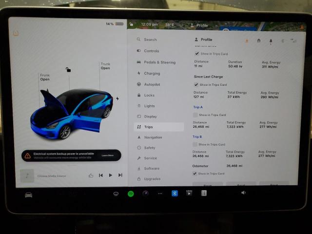 Photo 8 VIN: 5YJ3E1EA0PF420102 - TESLA MODEL 3 