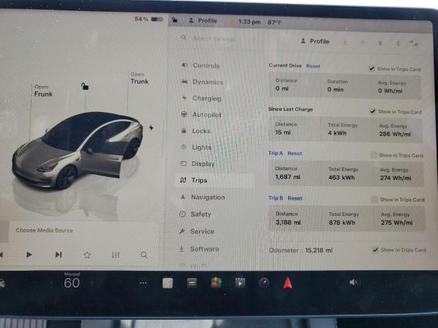 Photo 8 VIN: 5YJ3E1EA0PF427440 - TESLA MODEL 3 