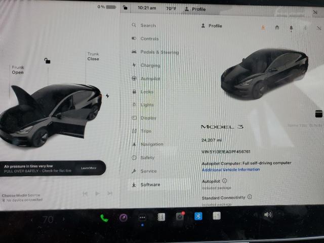 Photo 8 VIN: 5YJ3E1EA0PF456761 - TESLA MODEL 3 