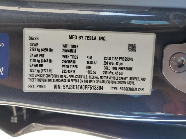 Photo 12 VIN: 5YJ3E1EA0PF613804 - TESLA MODEL 3 