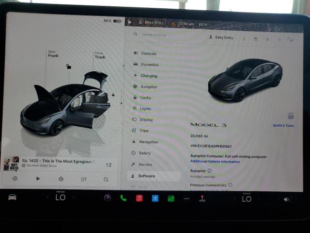 Photo 8 VIN: 5YJ3E1EA0PF621367 - TESLA MODEL 3 