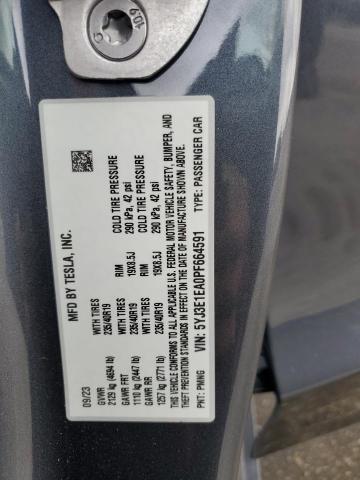 Photo 12 VIN: 5YJ3E1EA0PF664591 - TESLA MODEL 3 