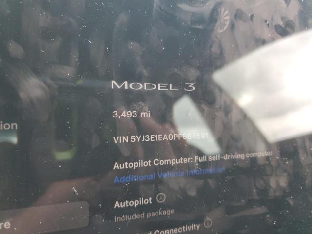 Photo 8 VIN: 5YJ3E1EA0PF664591 - TESLA MODEL 3 