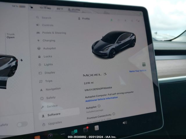 Photo 6 VIN: 5YJ3E1EA0PF694464 - TESLA MODEL 3 