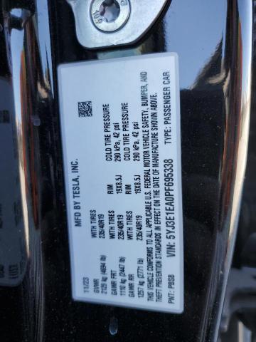 Photo 11 VIN: 5YJ3E1EA0PF695338 - TESLA MODEL 3 