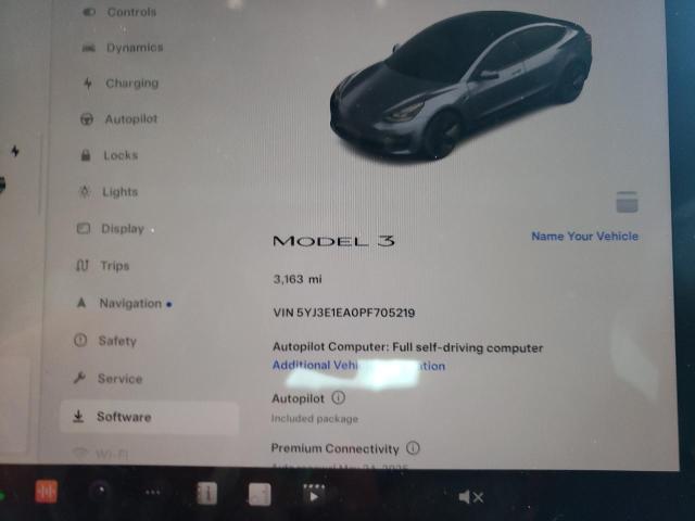 Photo 8 VIN: 5YJ3E1EA0PF705219 - TESLA MODEL 3 