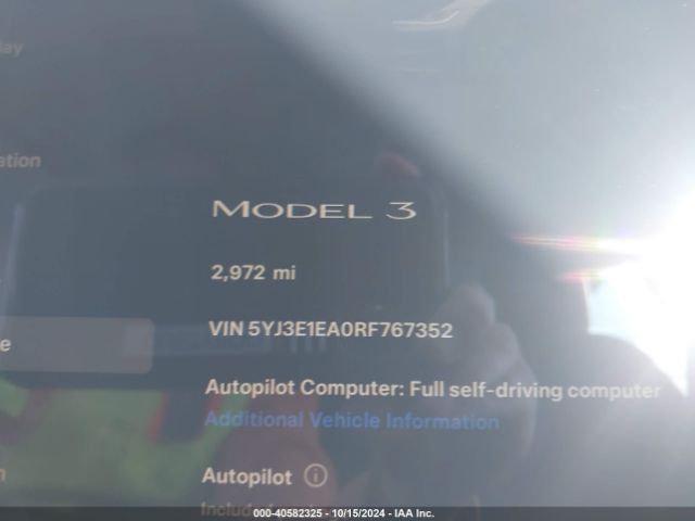 Photo 6 VIN: 5YJ3E1EA0RF767352 - TESLA MODEL 3 