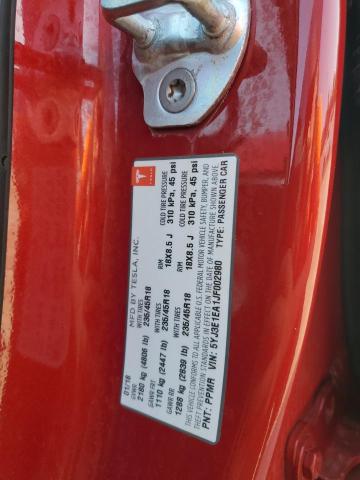 Photo 11 VIN: 5YJ3E1EA1JF002980 - TESLA MODEL 3 