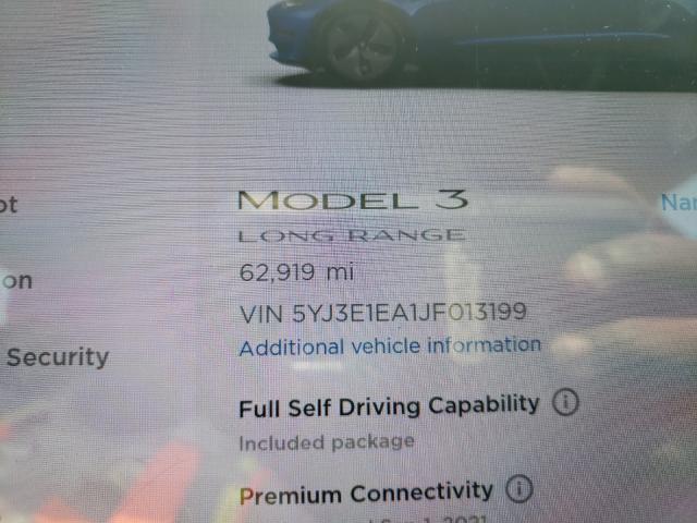 Photo 7 VIN: 5YJ3E1EA1JF013199 - TESLA MODEL 3 