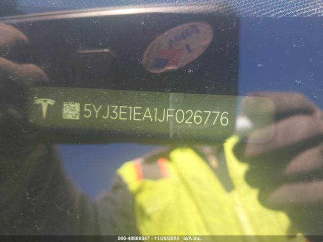 Photo 8 VIN: 5YJ3E1EA1JF026776 - TESLA MODEL 3 