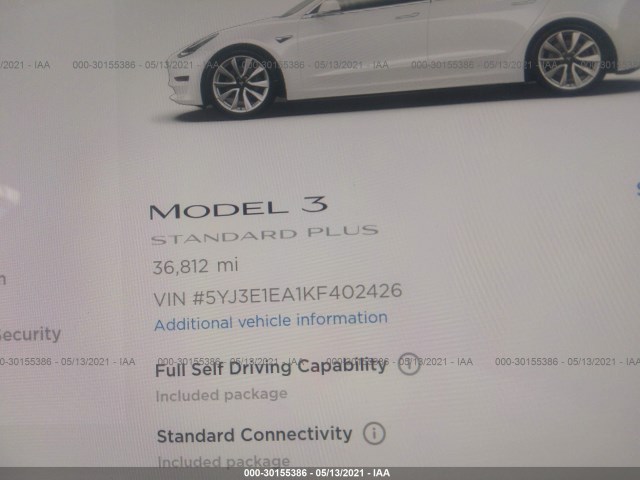 Photo 6 VIN: 5YJ3E1EA1KF402426 - TESLA MODEL 3 