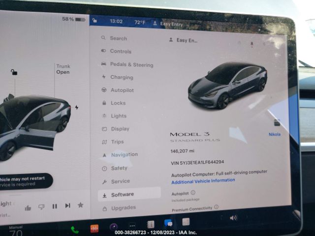 Photo 6 VIN: 5YJ3E1EA1LF644294 - TESLA MODEL 3 