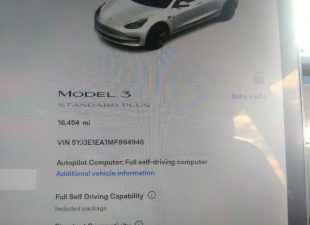 Photo 6 VIN: 5YJ3E1EA1MF994946 - TESLA MODEL 3 