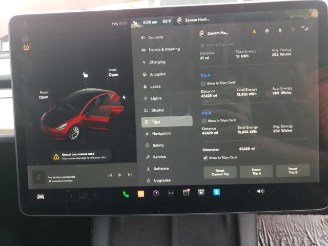 Photo 8 VIN: 5YJ3E1EA1NF144140 - TESLA MODEL 3 