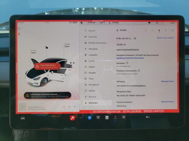 Photo 8 VIN: 5YJ3E1EA1NF205129 - TESLA MODEL 3 