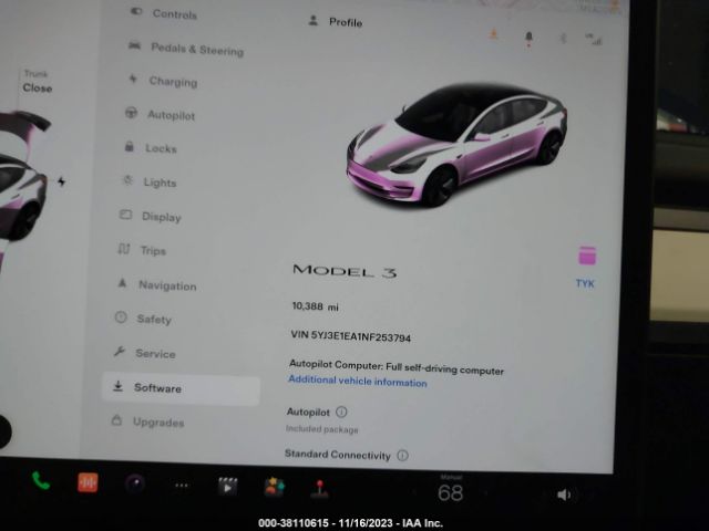 Photo 6 VIN: 5YJ3E1EA1NF253794 - TESLA MODEL 3 