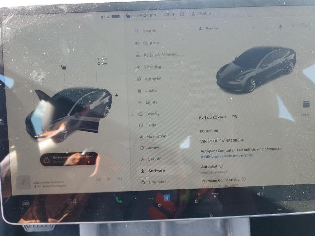 Photo 8 VIN: 5YJ3E1EA1NF369366 - TESLA MODEL 3 