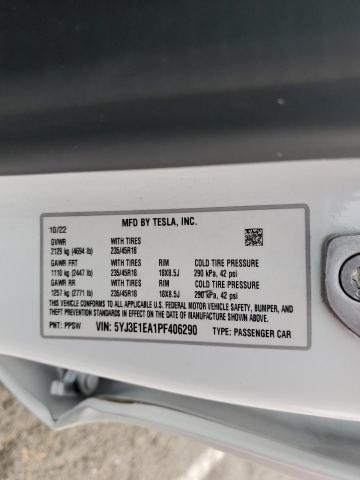 Photo 11 VIN: 5YJ3E1EA1PF406290 - TESLA MODEL 3 