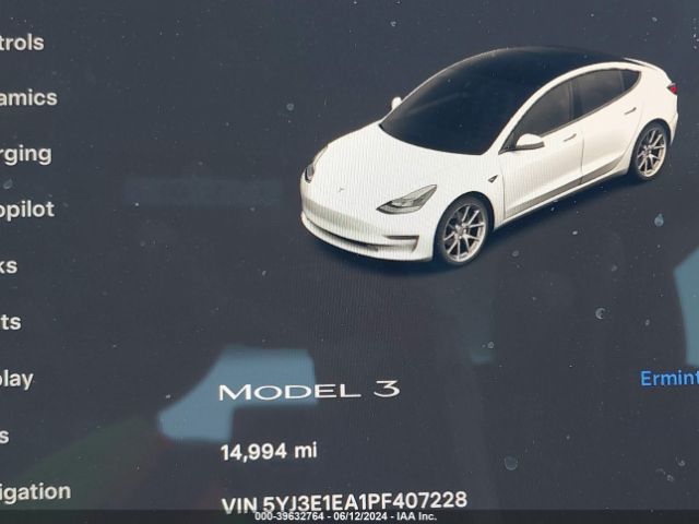 Photo 6 VIN: 5YJ3E1EA1PF407228 - TESLA MODEL 3 