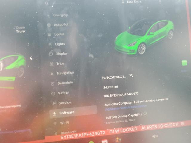 Photo 8 VIN: 5YJ3E1EA1PF423672 - TESLA MODEL 3 