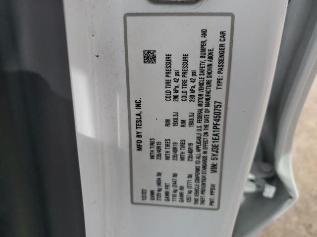 Photo 11 VIN: 5YJ3E1EA1PF450757 - TESLA MODEL 3 