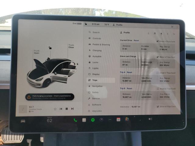 Photo 8 VIN: 5YJ3E1EA1PF503750 - TESLA MODEL 3 