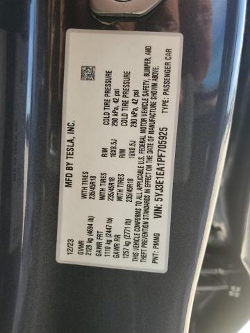 Photo 11 VIN: 5YJ3E1EA1PF705925 - TESLA MODEL 3 