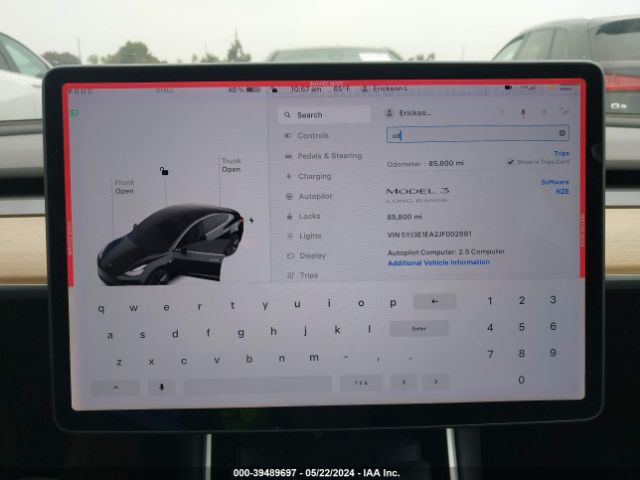 Photo 6 VIN: 5YJ3E1EA2JF002681 - TESLA MODEL 3 