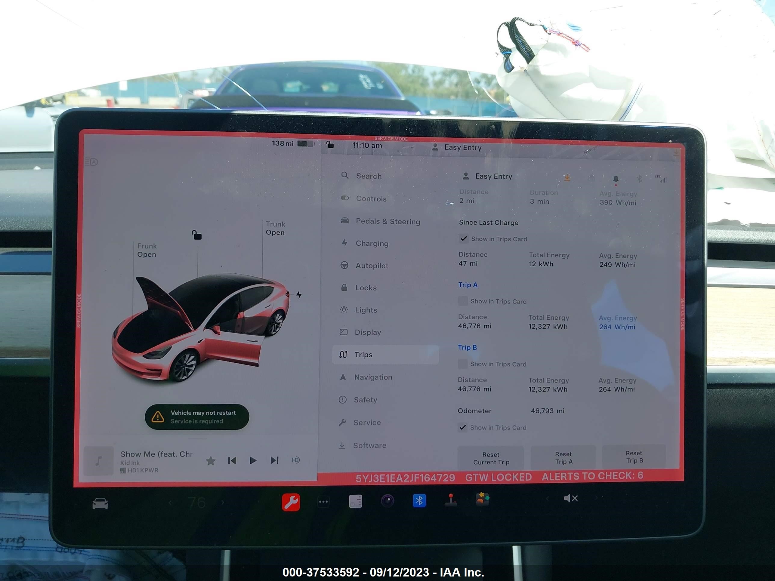 Photo 16 VIN: 5YJ3E1EA2JF164729 - TESLA MODEL 3 