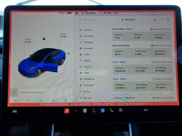 Photo 8 VIN: 5YJ3E1EA2JF176234 - TESLA MODEL 3 