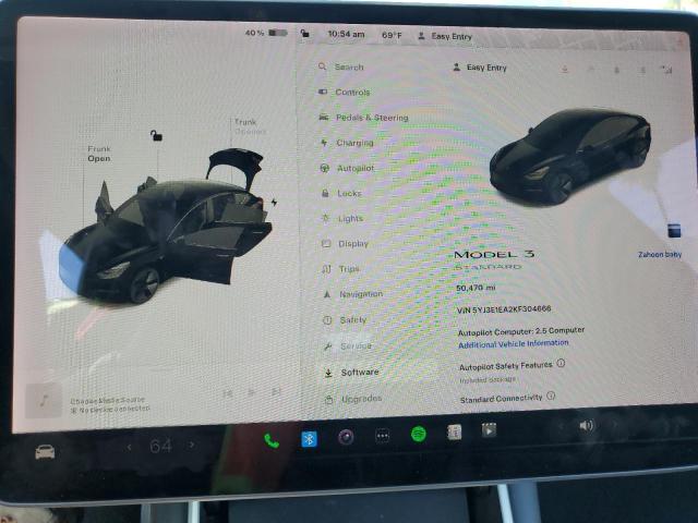 Photo 8 VIN: 5YJ3E1EA2KF304666 - TESLA MODEL 3 