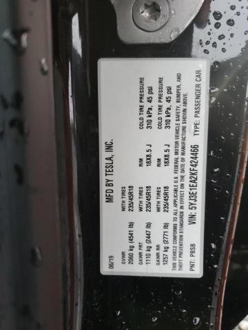 Photo 11 VIN: 5YJ3E1EA2KF424466 - TESLA MODEL 3 