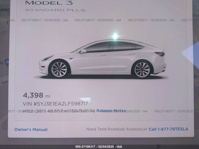 Photo 6 VIN: 5YJ3E1EA2LF598717 - TESLA MODEL 3 