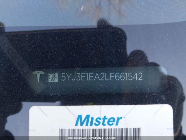 Photo 8 VIN: 5YJ3E1EA2LF661542 - TESLA MODEL 3 