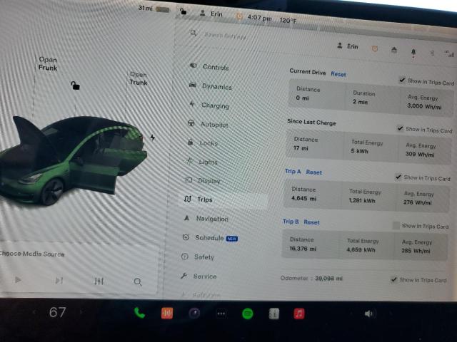 Photo 8 VIN: 5YJ3E1EA2LF705233 - TESLA MODEL 3 