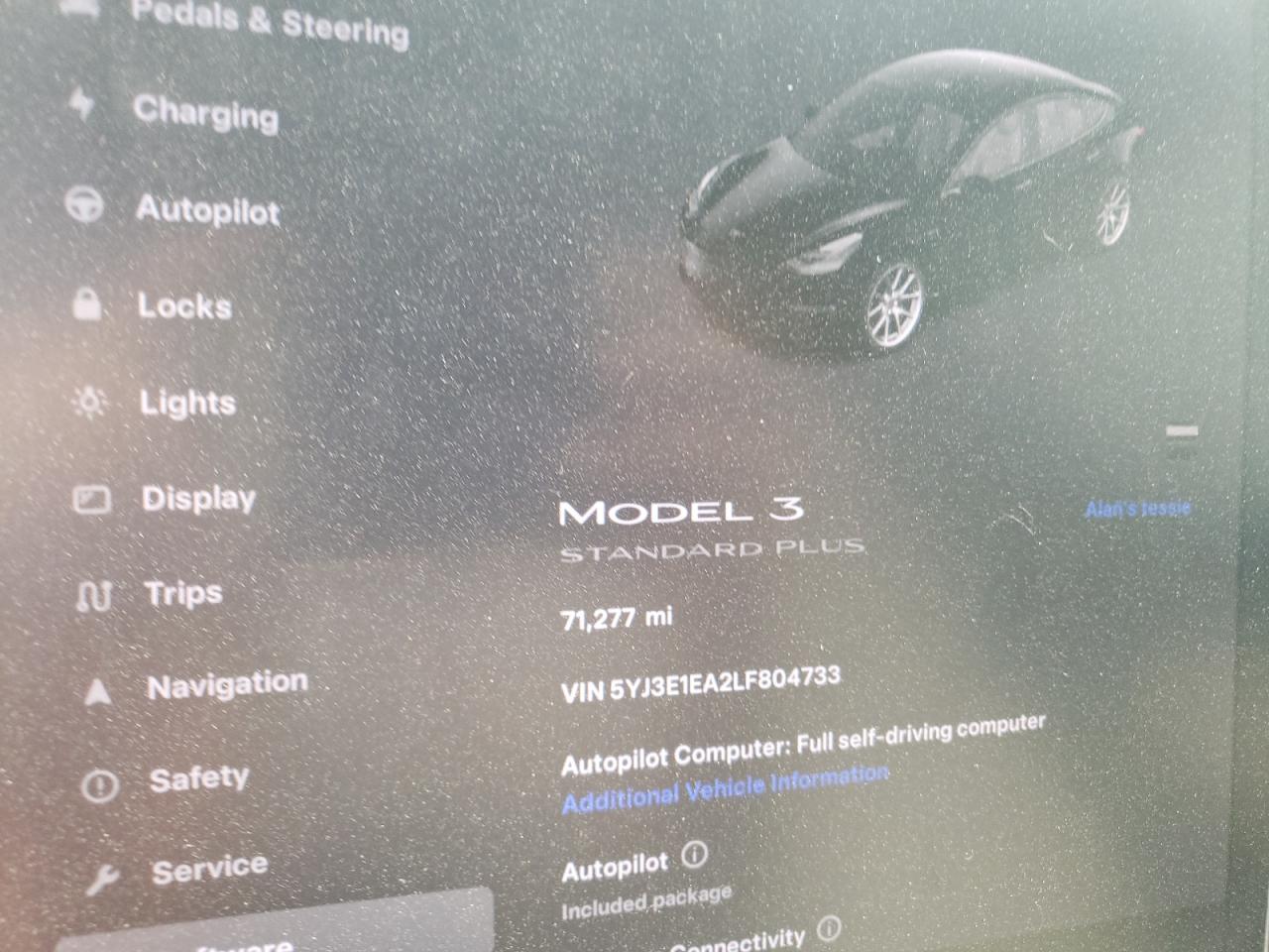 Photo 8 VIN: 5YJ3E1EA2LF804733 - TESLA MODEL 3 