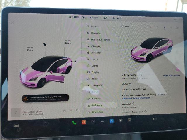 Photo 8 VIN: 5YJ3E1EA2MF021140 - TESLA MODEL 3 