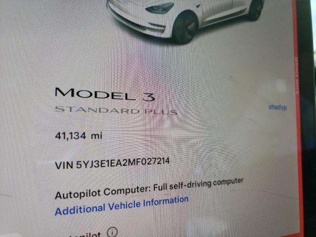 Photo 8 VIN: 5YJ3E1EA2MF027214 - TESLA MODEL 3 