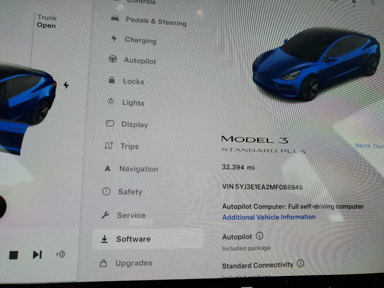 Photo 8 VIN: 5YJ3E1EA2MF088949 - TESLA MODEL 3 