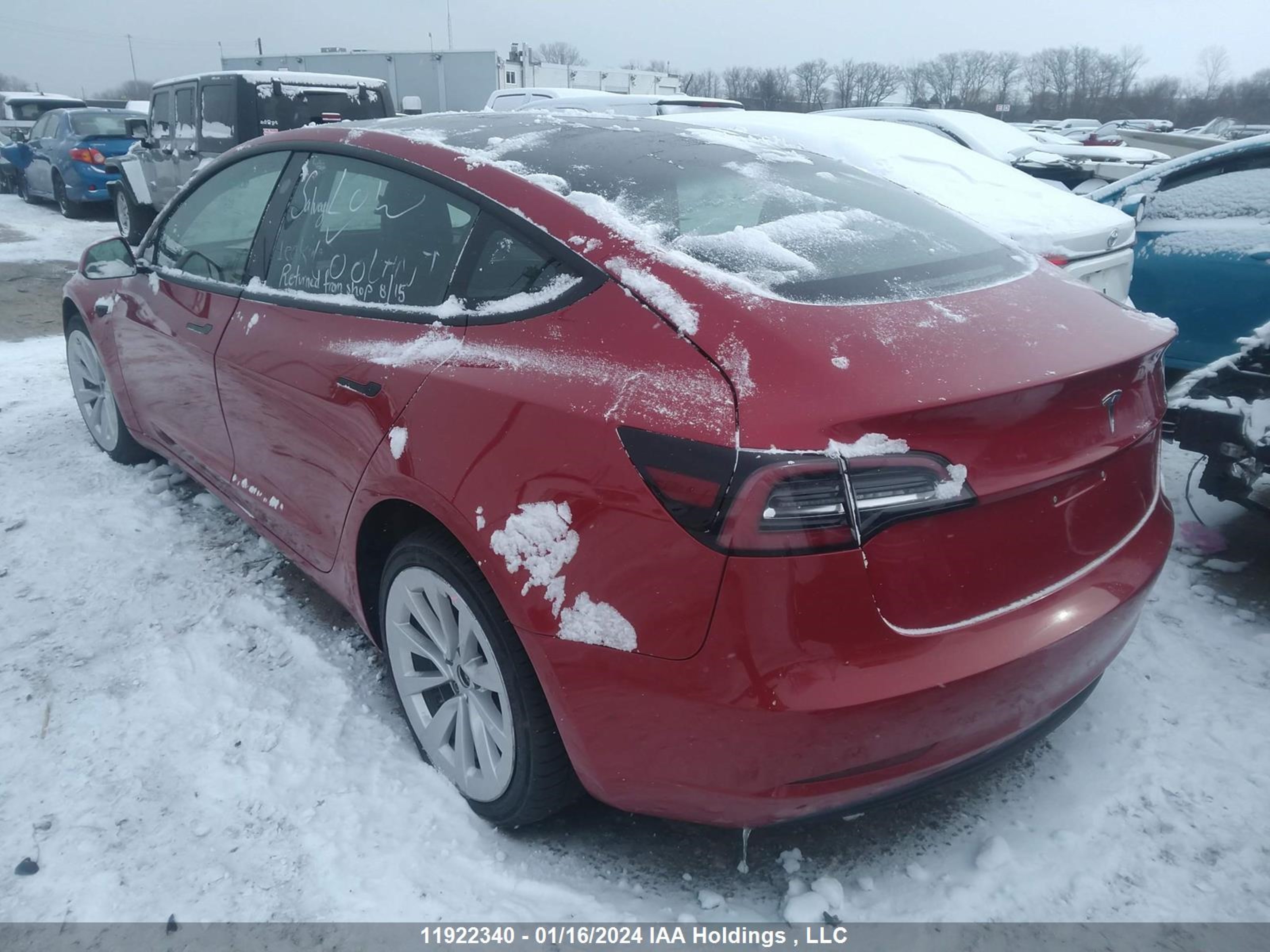 Photo 2 VIN: 5YJ3E1EA2NF258339 - TESLA MODEL 3 