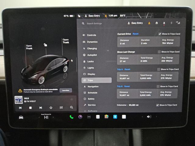 Photo 8 VIN: 5YJ3E1EA2NF289512 - TESLA MODEL 3 