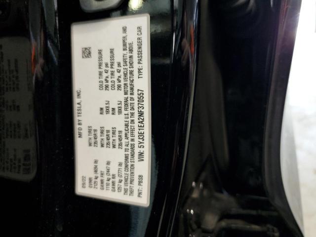 Photo 11 VIN: 5YJ3E1EA2NF370557 - TESLA MODEL 3 