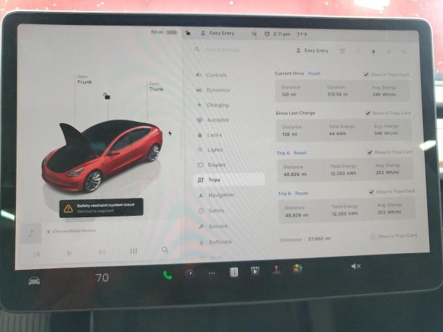 Photo 8 VIN: 5YJ3E1EA2PF435331 - TESLA MODEL 3 