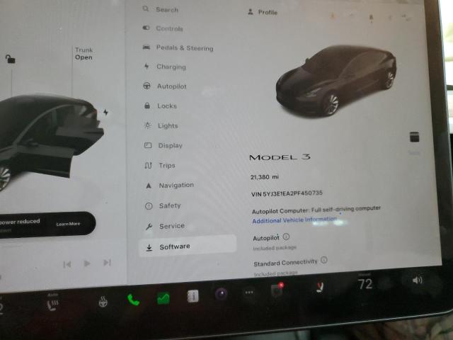 Photo 8 VIN: 5YJ3E1EA2PF450735 - TESLA MODEL 3 