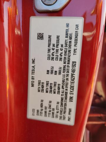 Photo 11 VIN: 5YJ3E1EA2PF461928 - TESLA MODEL 3 